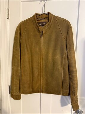 Sergio Beninni Suede Leather Zip Jacket M